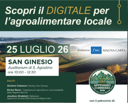 Il digitale per l'agroalimentare locale: Appennino Connesso a San Ginesio